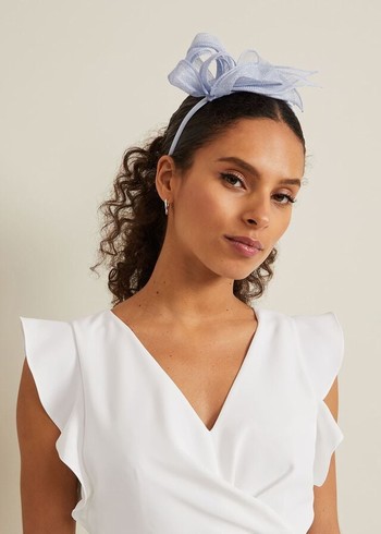 Phase Eight Twist Bow Hats Blue Australia | AR6894017